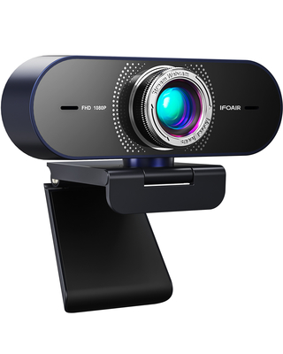 Webcam que fluye del webcam video del ordenador de IFOAIR HD 1080P favorable con la lente antideslumbrante de 6 capas